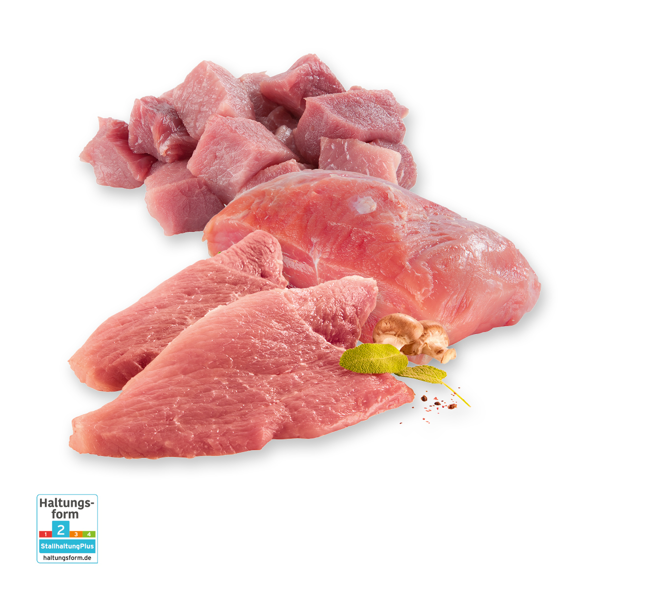 ‍‍Schweineschnitzel, Schlegelbraten oder ‍‍Schweinegulasch