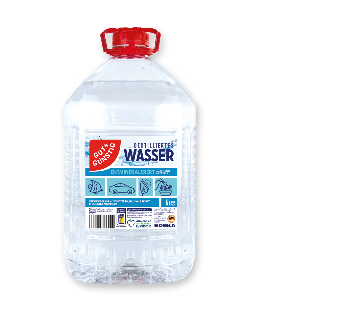 Gut & Günstig <br />
Destilliertes Wasser